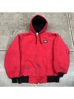 vintage polar king made in usa red heavyweight carhartt style workwear jacket